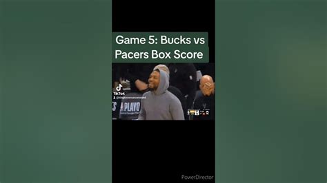 bucks vs pacers box score